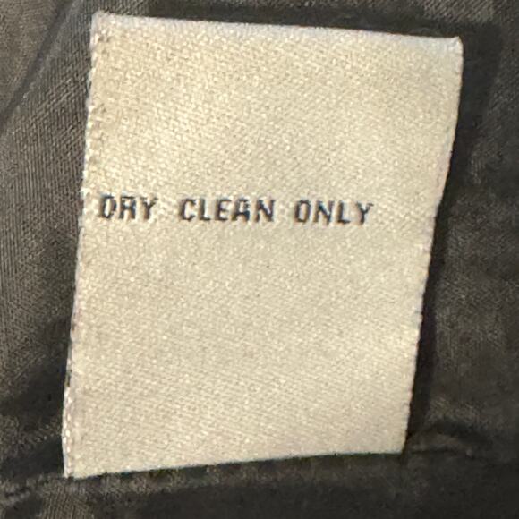 Daytrip Plaid Wool Blend Trench Coat Jacket Peacoat Belted Black Gray Cream L - Picture 11 of 12